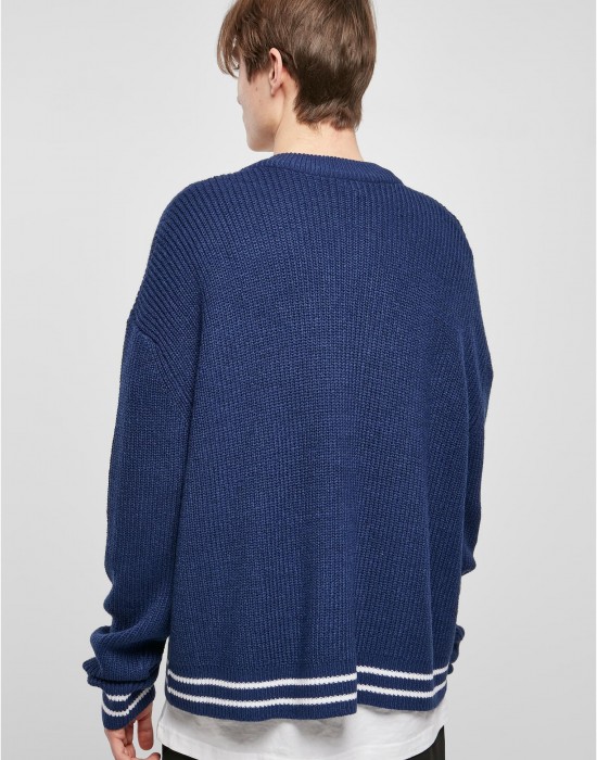 Мъжка плетена жилетка в син цвят Urban Classics, Urban Classics, Горнища - Complex.bg