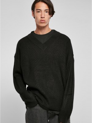 Мъжки плетен пуловер Urban Classics VNeck Sweater Мъжки плетен пуловер Urban Classics VNeck Sweater