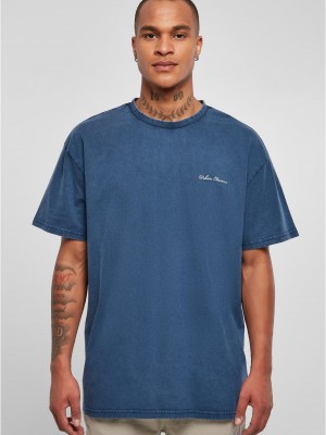 Мъжка широка тениска в син цвят Urban Classics Oversized Tee 