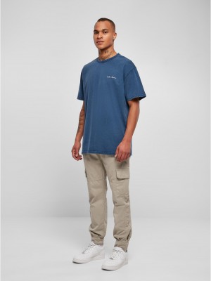 Мъжка широка тениска в син цвят Urban Classics Oversized Tee 