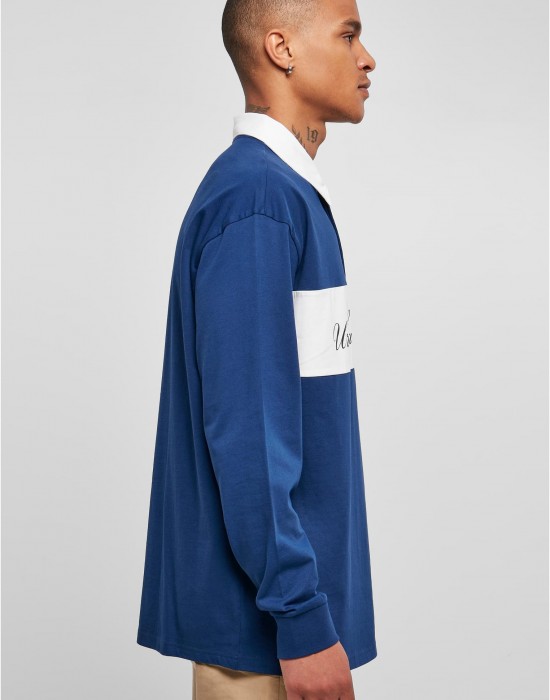 Мъжка блуза с яка в син цвят Urban Classics, Urban Classics, Блузи - Complex.bg