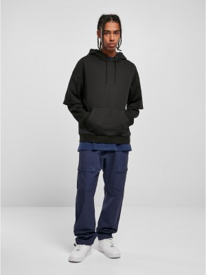 Мъжки широк суичър с качулка в черен цвят Urban Classics Oversized Hoody