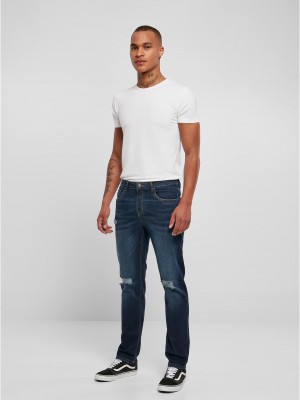 Мъжки дънки в син цвят Urban Classics Distressed Denim