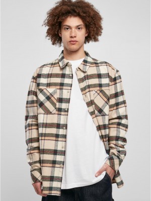 Мъжка карирана риза Urban Classics Shirt Softseagrass