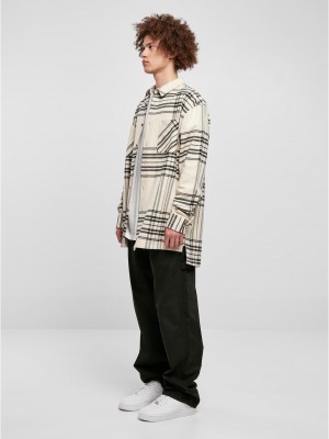 Мъжка карирана риза Urban Classics Long Shirt softseagrass