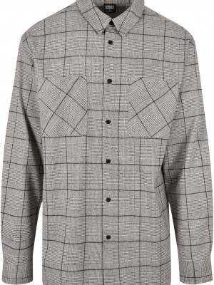 Мъжка дълга карирана риза Urban Classics Long Shirt