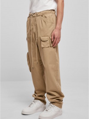 Мъжки спортен панталон в бежово Urban Classics Asymetric Pants