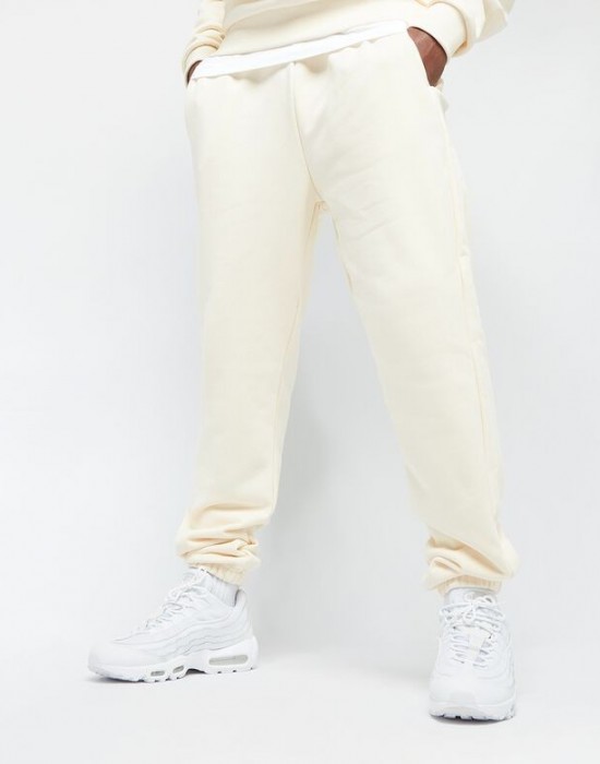 Мъжко долнище в цвят екрю Urban Classics Sweatpants, Urban Classics, Долнища - Complex.bg