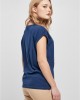 Дамска тениска в син цвят Urban Classics Ladies Shoulder Tee, Urban Classics, Тениски - Complex.bg