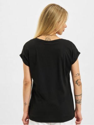 Комплект две черни дамски тениски Urban Classics 2 Pack black/black