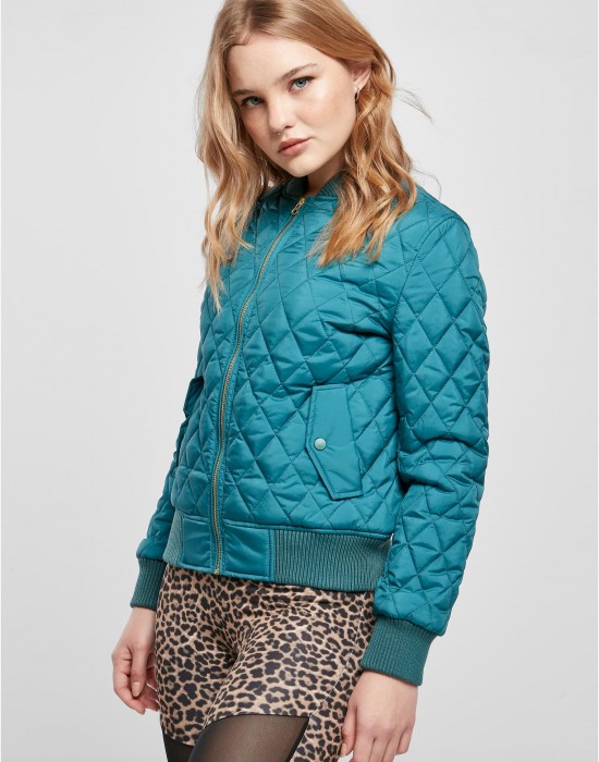 Дамско яке тип бомбър в син цвят Urban Classics Jacket, Urban Classics, Якета - Complex.bg