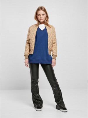 Дамско яке тип бомбър в бежов цвят Urban Classics Jacket Дамско яке тип бомбър в бежов цвят Urban Classics Jacket