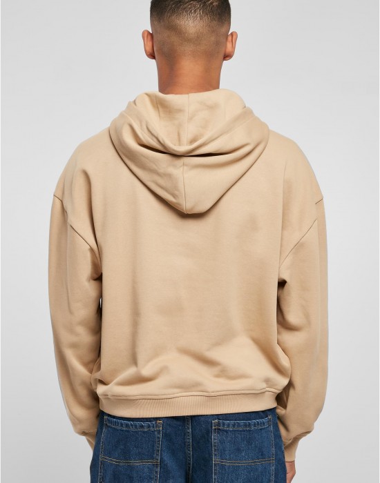 Мъжки суичър с качулка и цип в бежово Urban Classics Zip Hoody unionbeige, Urban Classics, Суичъри - Complex.bg