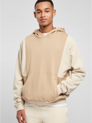 Мъжки суичър с качулка в бежов цвят Urban Classics Hoody unionbeige/softseagrass