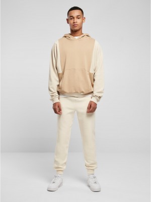 Мъжки суичър с качулка в бежов цвят Urban Classics Hoody unionbeige/softseagrass