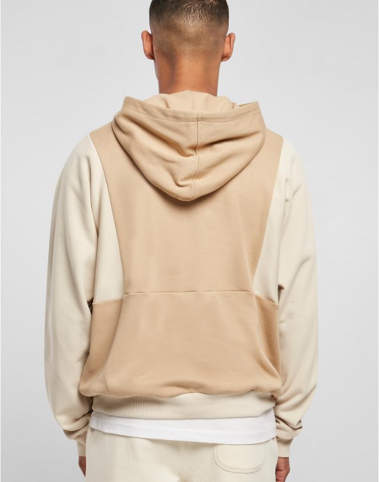 Мъжки суичър с качулка в бежов цвят Urban Classics Hoody unionbeige/softseagrass, Urban Classics, Суичъри - Complex.bg