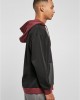 Мъжки суичър с качулка в цветен десен Urban Classics Color Hoody black/charcoal, Urban Classics, Суичъри - Complex.bg