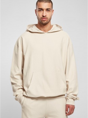 Мъжки суичър с качулка в цвят екрю Urban Classics Terry Hoody