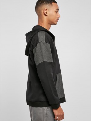 Мъжки суичър с цип в черен цвят Urban Classics Zip Hoody