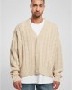 Мъжка плетена жилетка в бежов цвят Urban Classics Boxy Cardigan, Urban Classics, Якета - Complex.bg