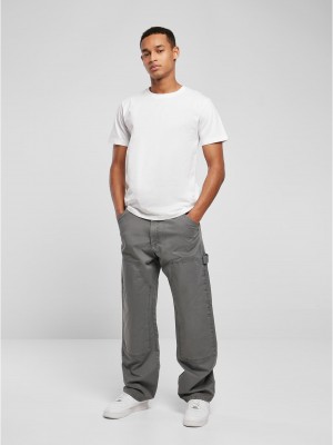 Мъжки широки панталони в сиво Urban Classics Trouser