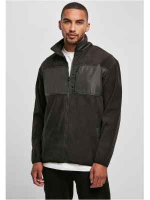 Мъжко поларено яке в черен цвят Urban CLassics Fleece Jacket