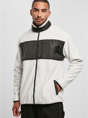 Мъжко поларено яке в бял цвят Urban CLassics Fleece Jacket