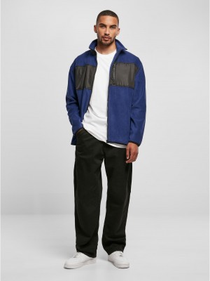 Мъжко поларено яке в син цвят Urban CLassics Fleece Jacket