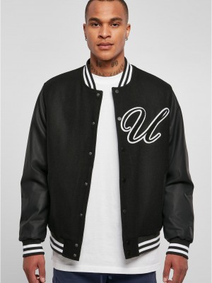 Мъжко колежанско яке в черен цвят Urban Classics College Jacket