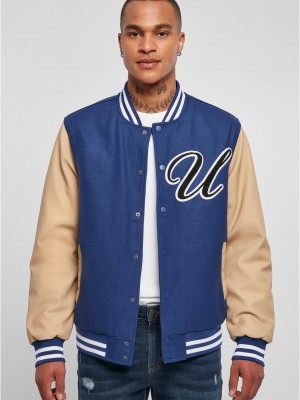 Мъжко колежанско яке в син цвят Urban Classics College Jacket