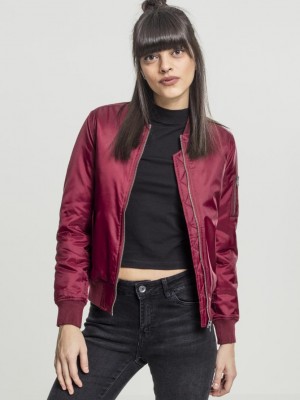 Дамско яке в червено от Urban Classics Ladies Basic Bomber 
