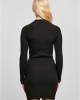 Дамска плетена рокля в черен цвят Urban Classics Crossed Rib Knit Dress, Urban Classics, Рокли - Complex.bg