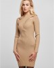 Дамска плетена рокля в бежов цвят Urban Classics Crossed Rib Knit Dress, Urban Classics, Рокли - Complex.bg