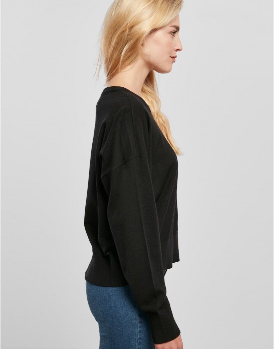 Широка дамска блуза в черен цвят Urban Classics Basic, Urban Classics, Блузи - Complex.bg