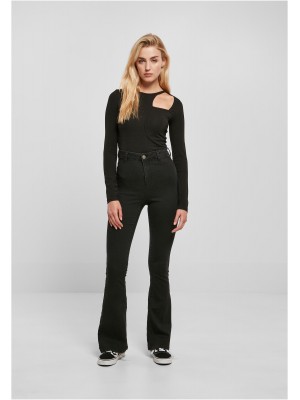 Дамски дънки в черен цвят Urban Classics Ladies Denim Pants