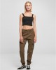 Дамски панталон в цвят маслина Urban Classics Ladies Pants, Urban Classics, Панталони - Complex.bg
