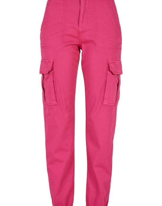 Дамски панталон в розов цвят Urban Classics Ladies Pants, Urban Classics, Панталони - Complex.bg