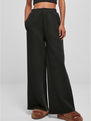 Дамски широк панталон в черен цвят Urban Classics