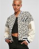 Дамско колежанско яке в цветен десен Urban Classics Ladies Jacket whitesandleo/whitesand, Urban Classics, Якета - Complex.bg