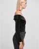 Дамска къса блуза с паднали ръкави в черен цвят Urban Classics, Urban Classics, Топове - Complex.bg