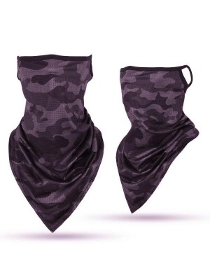 Бандана маска с уши HoodStyle Bandana Purplecamo