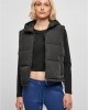 Дамска грейка с качулка в черен цвят Urban Classics Puffer Vest, Urban Classics, Якета - Complex.bg