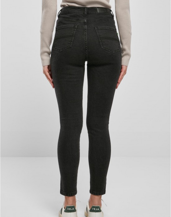 Дамски дънки в черен цвят Urban Classics High Waist Skinny Jeans, Urban Classics, Дънки - Complex.bg