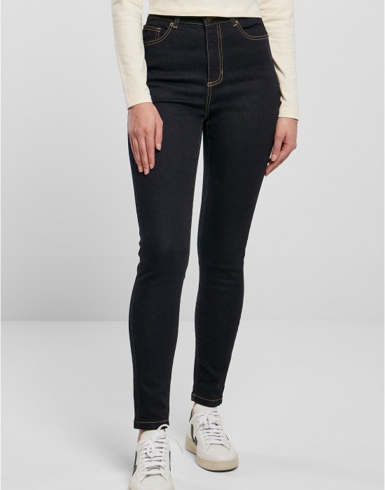 Дамски дънки в тъмносин цвят Urban Classics High Waist Skinny Jeans, Urban Classics, Дънки - Complex.bg