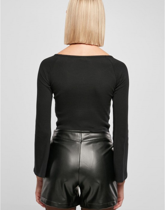 Дамска къса блуза в черен цвят Urban Classics, Urban Classics, Блузи - Complex.bg