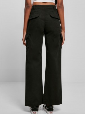 Дамски карго панталон в черен цвят Urban Classics Ladies Cargo Pants