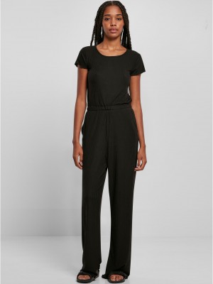 Дамски гащеризон в черен цвят Urban Classics Ladies Jumpsuit
