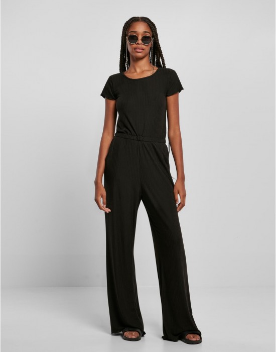 Дамски гащеризон в черен цвят Urban Classics Ladies Jumpsuit, Urban Classics, Жени - Complex.bg