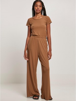 Дамски гащеризон в кафяв цвят Urban Classics Ladies Jumpsuit