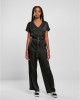 Дамски дълъг сатенен гащеризон в черен цвят Urban Classics Satin Jumpsuit, Urban Classics, Жени - Complex.bg